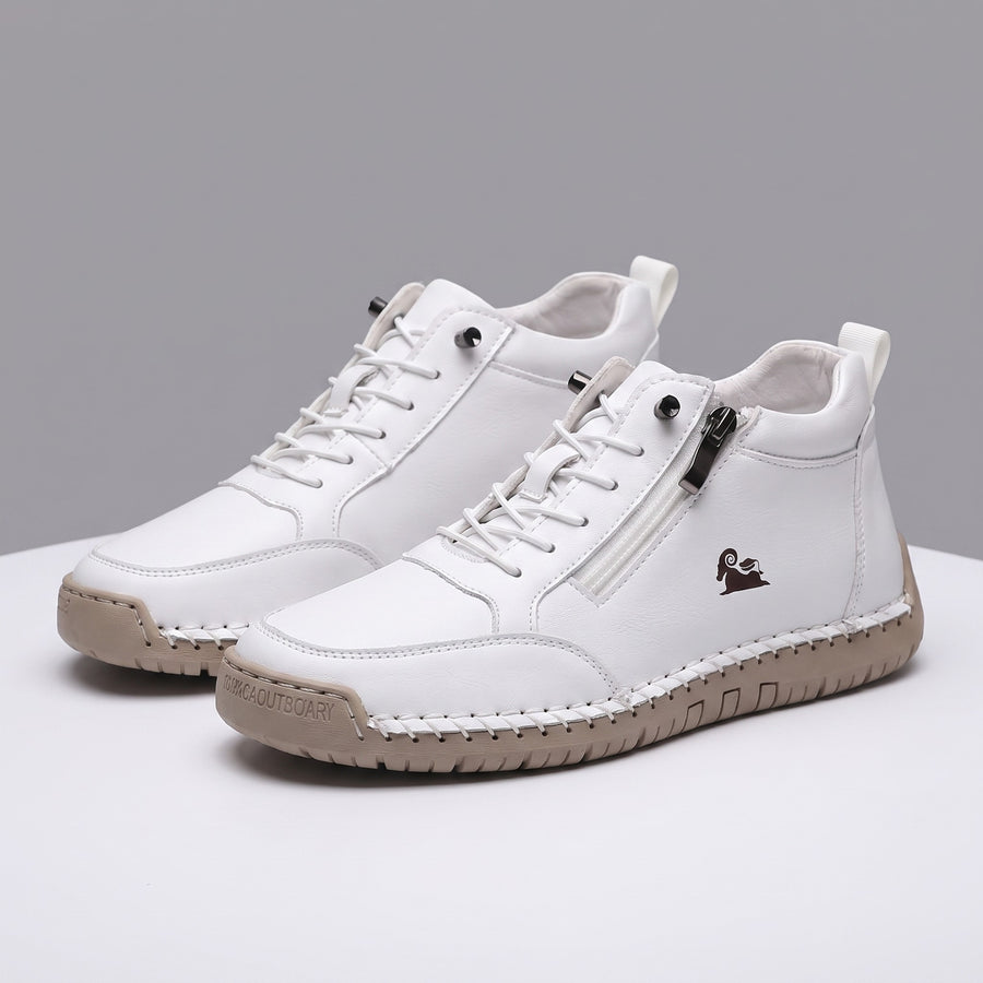 Irmina | Sneakersy za kostkę z zamkiem