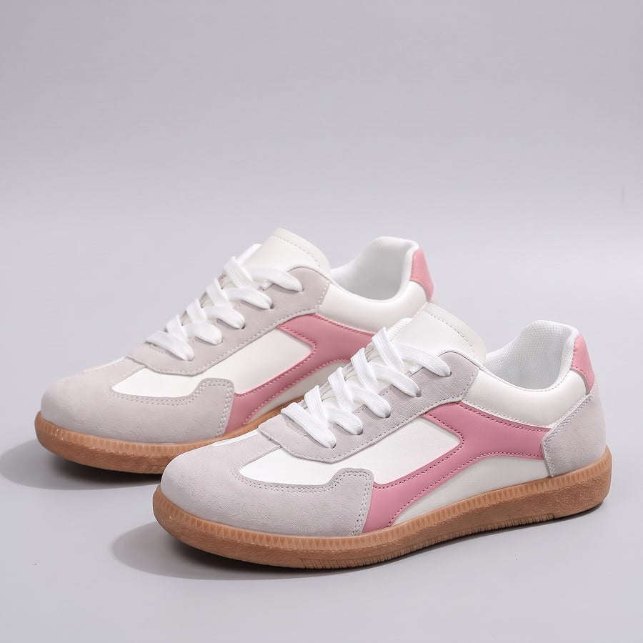 Marcelina | Sneakersy retro na kauczukowej podeszwie