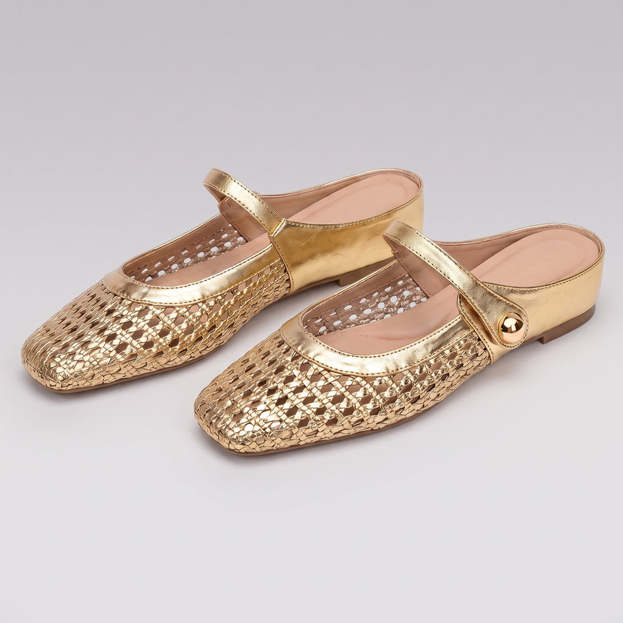 Roksana | Plecione mule Mary Jane