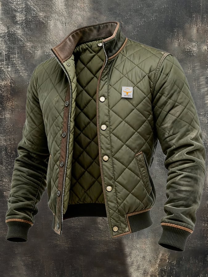 Edward | Pikowana kurtka retro w romby